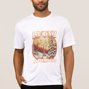 Livigno italy Snowboarding logo T-Shirt