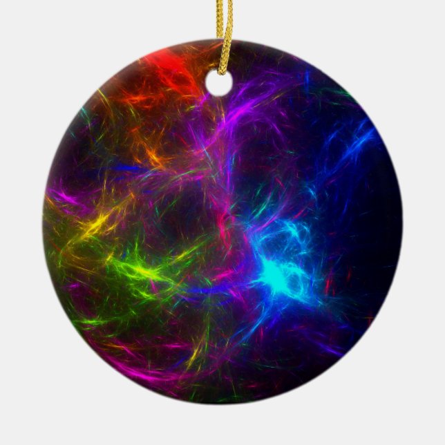 Livin' in a Raver's Paradise Ceramic Tree Decoration (Front)