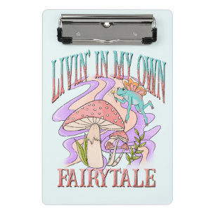 Livin’ In My Own Fairytale – Frog & Mushroom Mini Clipboard