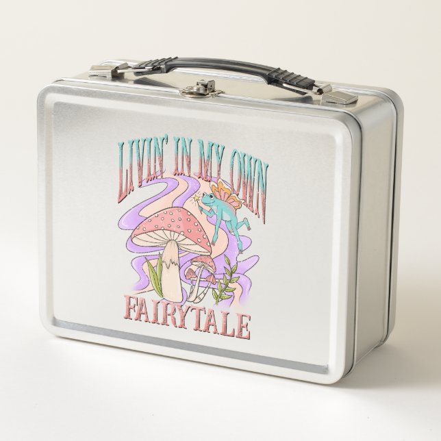 Livin' In My Own Fairytale Metal Lunch Box (Front)