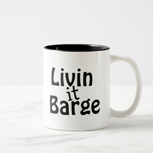Livin it Barge Two-Tone Coffee Mug (Right)