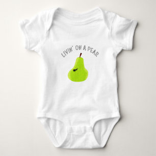 Livin On A Pear Baby Bodysuit