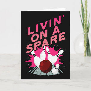 Livin' On A Spare Bowling Bowler Cricket Tsman Card