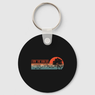 Livin That Van Life Retro Camper Camping Van Key Ring