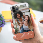 Livin the Besties Life Quote Clay Friends Photo Case-Mate iPhone Case<br><div class="desc">Custom bff photo iPhone Case. The photo template is set up for you to add your own picture of you and your best friend(s) - which is displayed in portrait format. The design is lettered with the quote "livin the besties life" in elegant handwritten script and modern typography. It has...</div>