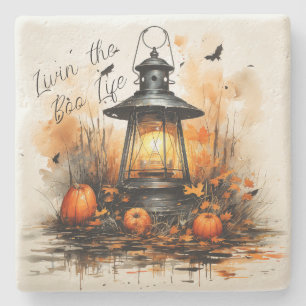 Livin' the Boo Life Halloween Stone Coasters