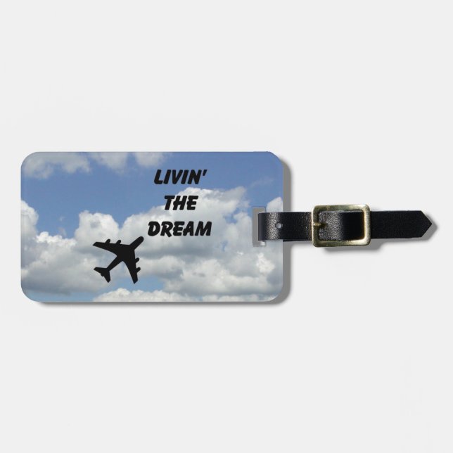 Livin' the Dream ID tag (Front Horizontal)