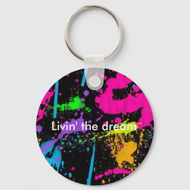 Livin' the dream key ring (Front)