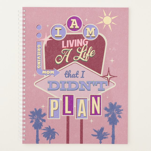 Living a Life I Didn't Plan Retro Theme Planner (Front)