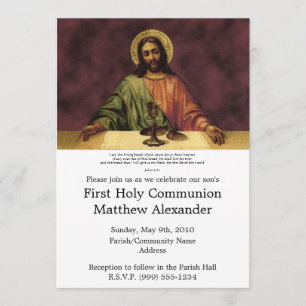 Living Bread First Communion Invitation