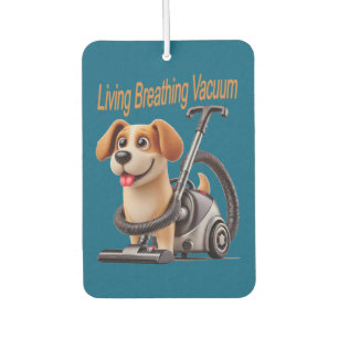 Living Breathing Vacuum Dog Car Air Freshener