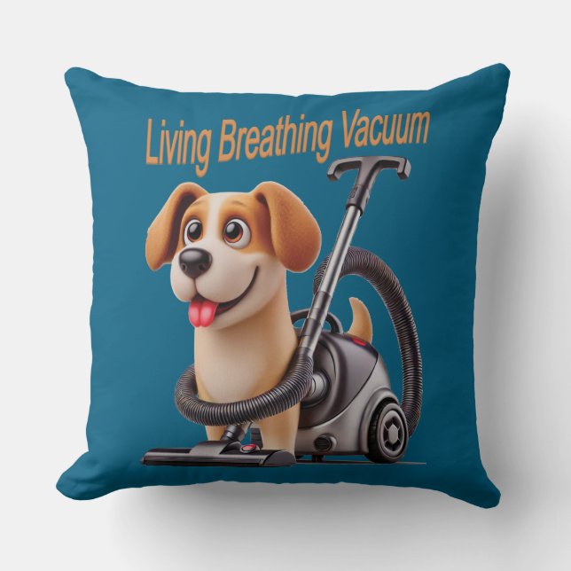 Living Breathing Vacuum Dog Cushion (Front)