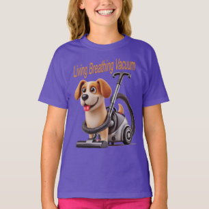 Living Breathing Vacuum Dog T-Shirt