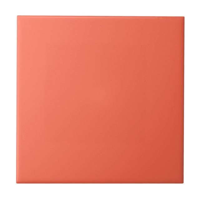 Living Coral Colour of 2019 Decor Trendy Tile (Front)
