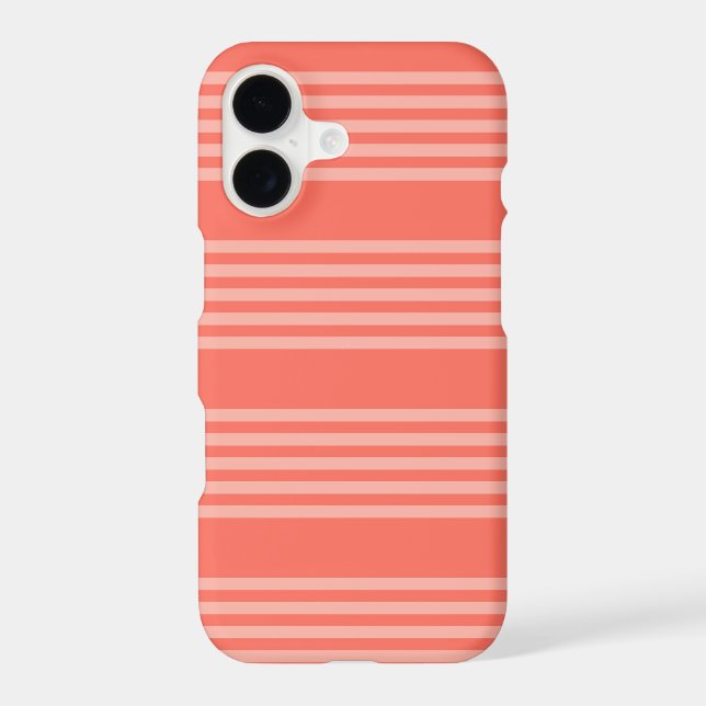 Living coral five stripes pattern (Back)
