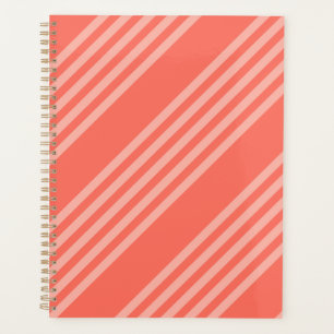 Living coral five stripes pattern planner