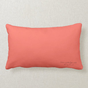 Living Coral Lumbar Pillow