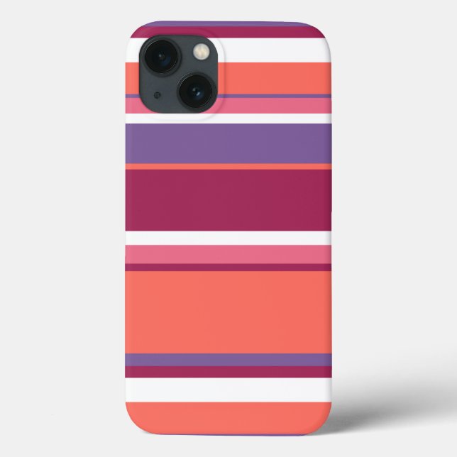 Living coral, red and violet Case-Mate iPhone case (Back)