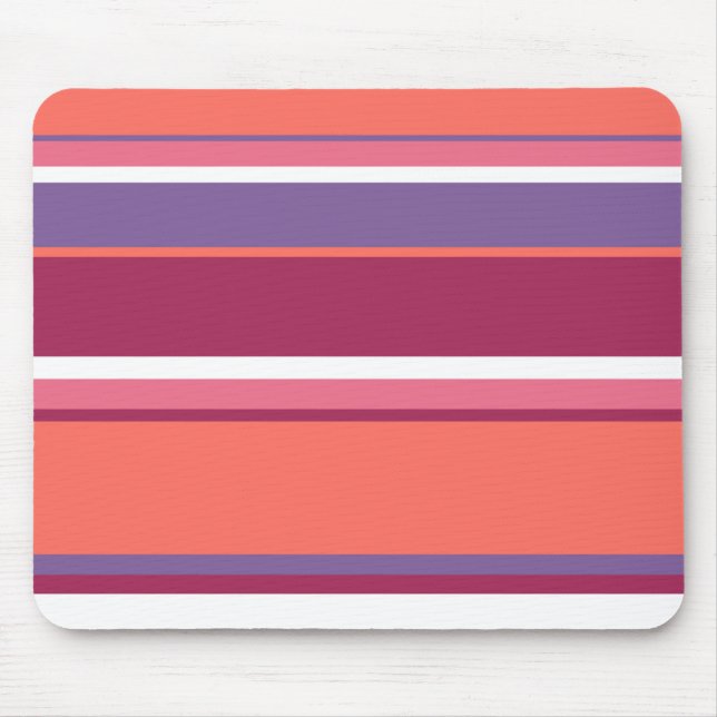 Living coral, red and violet mouse pad (Front)