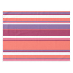 Living coral, red and violet tablecloth