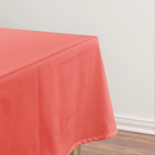 Living Coral Solid Color  Tablecloth