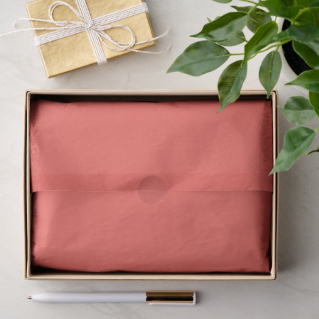 Living Coral Solid Colour  Tissue Paper (Gift)