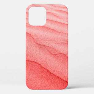 Living Coral. texture of beach sand background. iPhone 12 Case