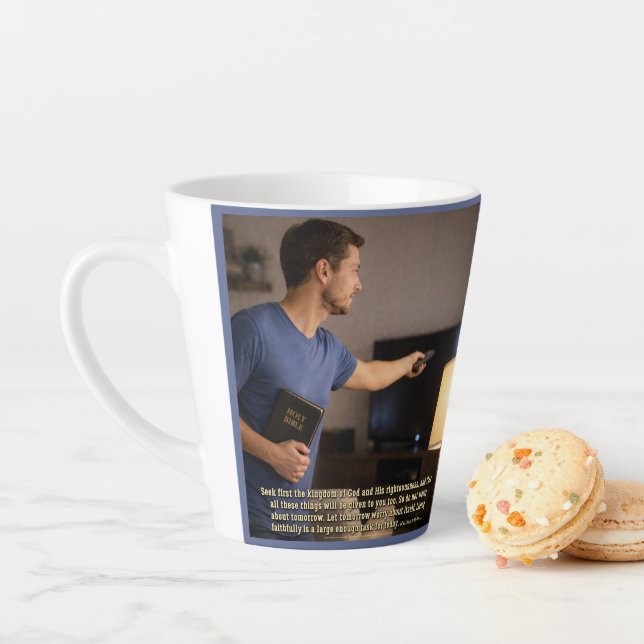 Living faithfully is enough latte mug (In Situ)