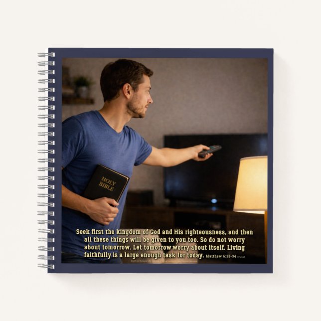 Living faithfully is enough notebook (Front)