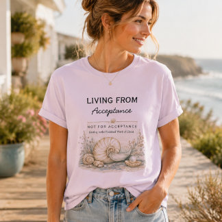 Living From Acceptance – Inspirational Christian Tri-Blend Shirt