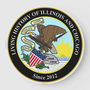Living History of Illinois and Chicago® Group Large Clock