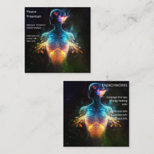 Living Hope Spiritual Energy Square Business Card
