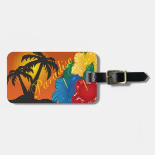 Living In a Tropical Paradise Luggage Tag
