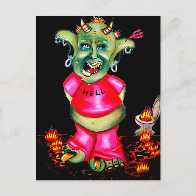 Living in Hell Postcard (Front)