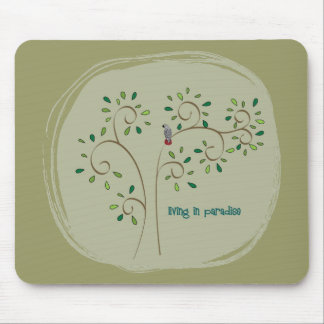 living in paradise mouse pad