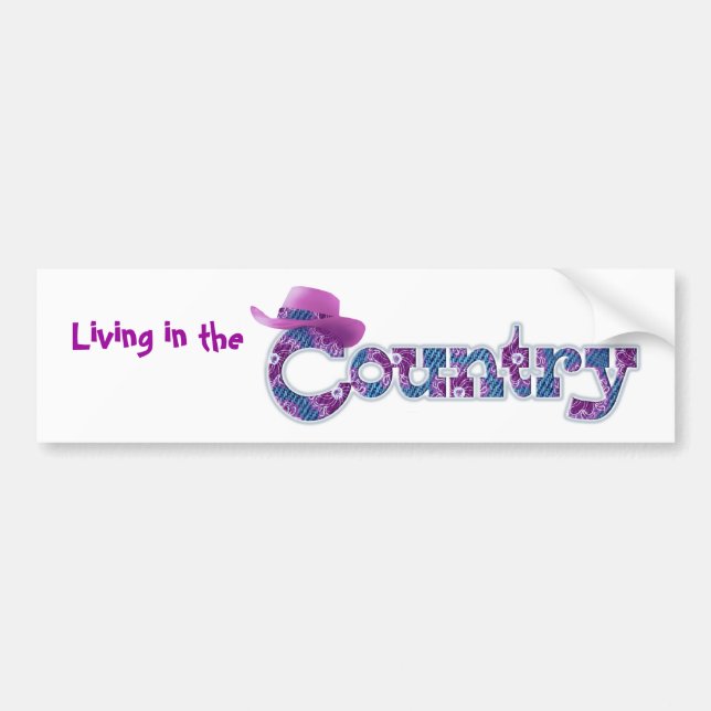 Living in the Country Sticker (Front)