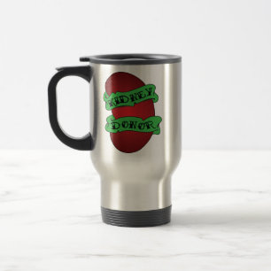 Living Kidney Donor Tattoo Mug (Right Handed)