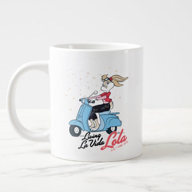 Living La Vida Lola Scooter Graphic Large Coffee Mug (Left)