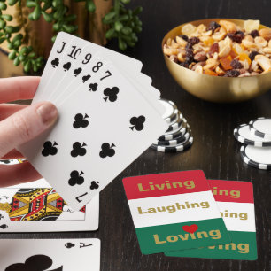Living, Laughing, Loving Playing Cards