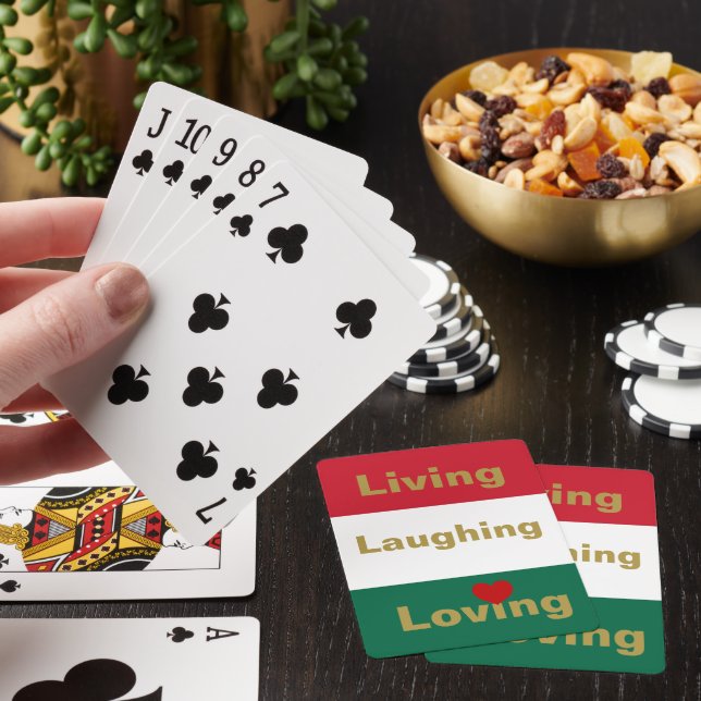 Living, Laughing, Loving  Playing Cards (In Situ)