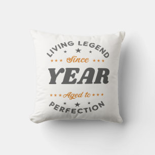 Living Legend Birthday Gift   Personalised Cushion
