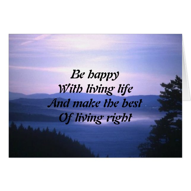 Living life (Front Horizontal)