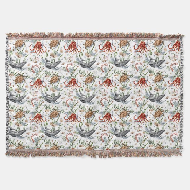 Living Life In Full Bloom Throw Blanket (Front)