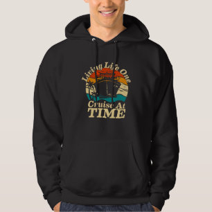 Living Life One Cruise At A Time cruise ship Retro Hoodie