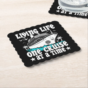 Living Life One Cruise At A Time Family Cruising Paper Coaster
