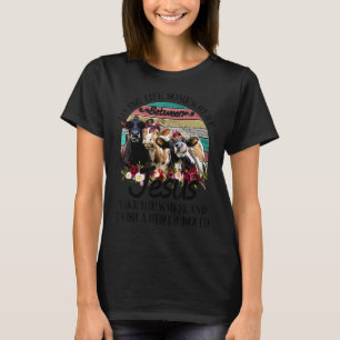 Living Life Somewhere Between Jesus Take The Wheel T-Shirt