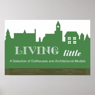 Living Little exhibition poster