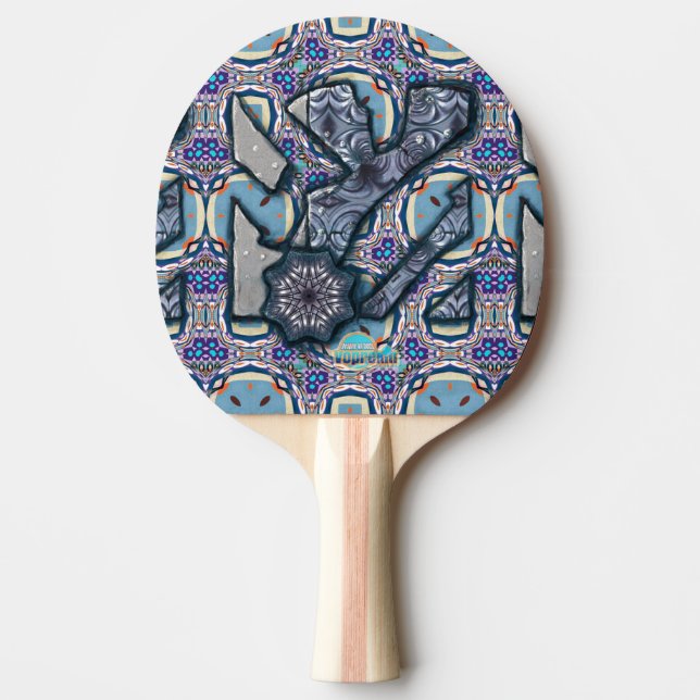 Living Metal No 2 Ping Pong Paddle (Front)