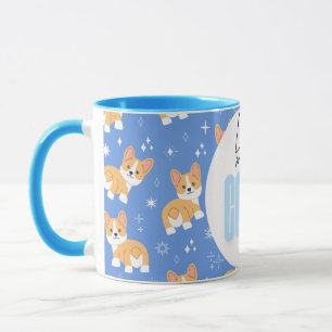 Living My Best Corgi Life Funny Cute Girly Mug