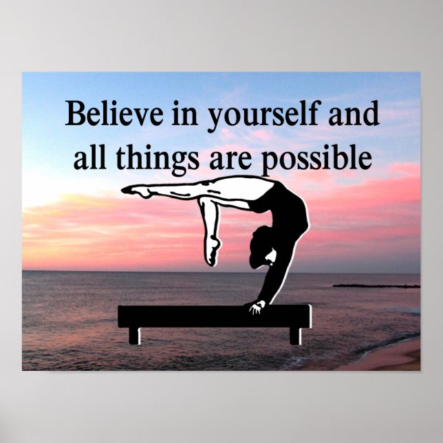 LIVING MY GYMNASTICS DREAM POSTER (Front)